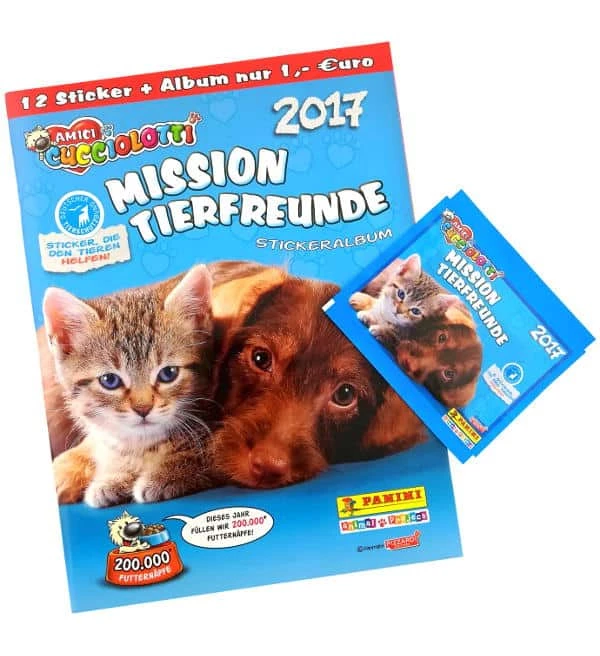 Panini Mission Tierfreunde 2017 Sticker - Sammelalbum 1 Panini Mission Tierfreunde 2017 Sticker - Sammelalbum