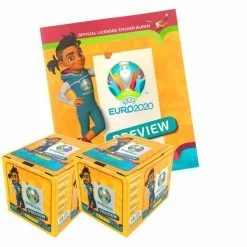 Panini EURO 2020 Preview Sticker International Version - Album + 2 Displays