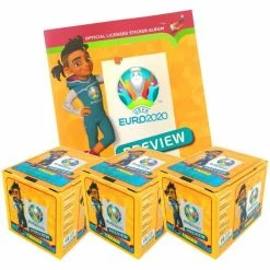 Panini EURO 2020 Preview Sticker International Version - Album + 3 Displays
