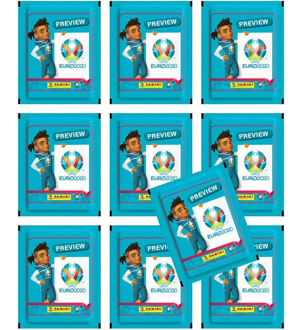 Panini EURO 2020 Preview Sticker - 10 Tüten 1 Panini EURO 2020 Preview Sticker - 10 Tüten