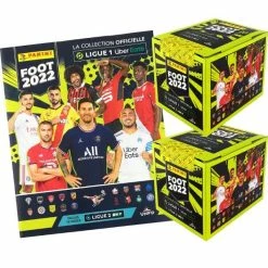 Panini Foot 2022 Ligue 1 Sticker - Album + 2 Displays (=100 Tüten)