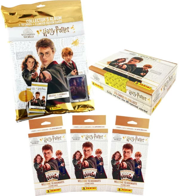 Panini Harry Potter Welcome To Hogwarts Trading Cards - Mega-Bundle 1 Panini Harry Potter Welcome To Hogwarts Trading Cards - Mega-Bundle