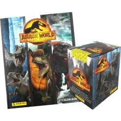 Panini Jurassic World 3 Sticker + Cards - Album + Display Mit 36 Tüten