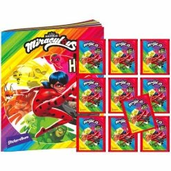 Panini Miraculous Super Heroez Team Sticker + Cards - Album + 10 Tüten