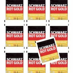 Panini Schwarz Rot Gold Sticker - 10 Tüten