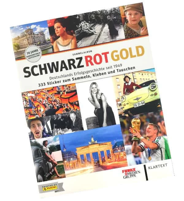 Panini Schwarz Rot Gold Sticker - Sammelalbum 1 Panini Schwarz Rot Gold Sticker - Sammelalbum