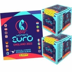 Panini Frauen EM 2022 Sticker - Album + 2 Displays (=100 Tüten)