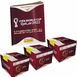 Panini WM 2022 Sticker Katar - Album + 3 Displays (=300 Tüten)