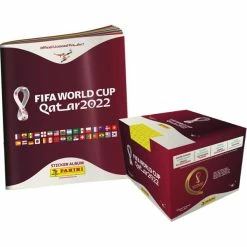Panini WM 2022 Sticker Katar - Album + Display Mit 100 Tüten