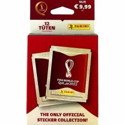 Panini WM 2022 Sticker Katar - MEGA Eco Blister Mit 12 Tüten