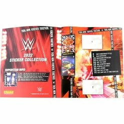 Panini WWE 2022 Sticker - Album + 2 Displays (=72 Tüten)